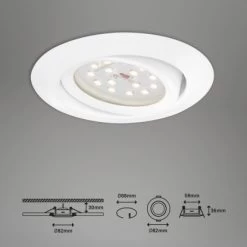 Briloner LED-EinbaustrahlerWeiß -Lampe Geschäft 002707363811 1675 102020 6