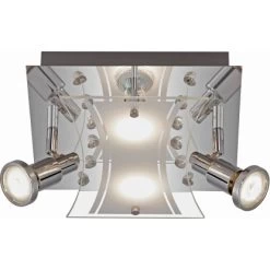 Briloner LED-Deckenleuchte 4-flammig Chrom