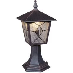 Globo Sockelleuchte Atlanta Aluminium Schwarz