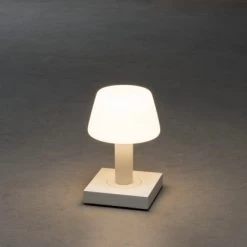 Konstsmide LED-Designer-Tischleuchte Monaco Weiß 19 Cm X 12,5 Cm 12,5 Cm -Lampe Geschäft 274810 1533 AB 04