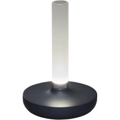 Konstsmide LED-Akku-Vase Biarritz Dunkelgrau ø 13,5 Cm X 20,5 Cm