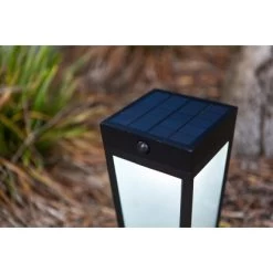 Lutec LED-Solar-Wegeleuchte Dias 1-flammig Mattschwarz 48,4 X 12,2 X 12,2 Cm -Lampe Geschäft 277195 3746 AB 02