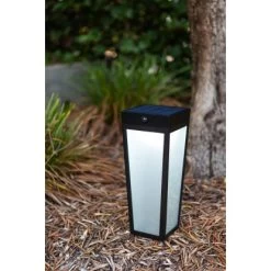 Lutec LED-Solar-Wegeleuchte Dias 1-flammig Mattschwarz 48,4 X 12,2 X 12,2 Cm -Lampe Geschäft 277195 3746 AB 08