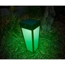 Lutec LED-Solar-Wegeleuchte Dias 1-flammig Mattschwarz 48,4 X 12,2 X 12,2 Cm -Lampe Geschäft 277195 3746 AB 10