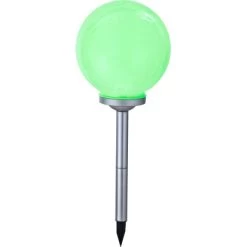 Globo LED-Solaraußenleuchte Mit Kugel Und Erdspieß Silber -Lampe Geschäft 316816 3749 5