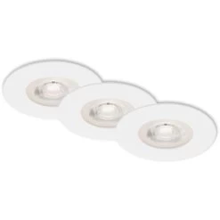 Brilo LED-Einbauleuchte Kulana 3er-Set Weiß