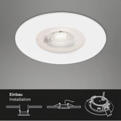 Brilo LED-Einbauleuchte Kulana 3er-Set Dimmbar Weiß -Lampe Geschäft 4002707378112 1675 7