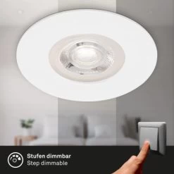 Brilo LED-Einbauleuchte Kulana Dimmbar 4 Stk. Weiß 4,9 W -Lampe Geschäft 4002707421542 1675 6