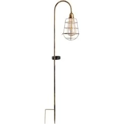 Näve LED Deko Solar Erdspieß Alt-Messing 76,5 Cm