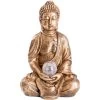 Näve LED-Deko-Solarleuchte Buddha Goldfarben 30,5 Cm