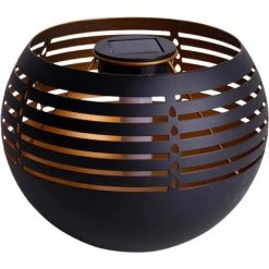 Näve LED Deko Solar Tischleuchte 16 Cm Lichtfarbe Warmweiß Mit Flammeneffekt