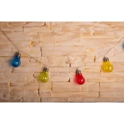 Näve LED-Lichterkette Solar Außen IP44 Bunt 3,6 M