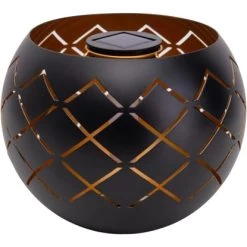 Näve LED-Solarleuchte Bowl Warmweiß Mit Flammeneffekt 20 Cm