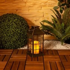 Näve LED-Solarleuchte Lichtfarbe Warmweiß Mit Flammeneffekt 2er-Set -Lampe Geschäft 4003222884522 3065 AB 4