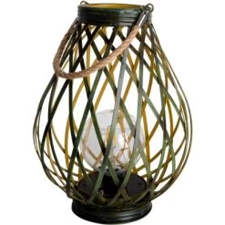 Näve LED-Deko-Solarleuchte 31 Cm Grün Gold Mit Aufhängemöglichkeit