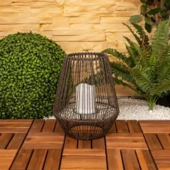 Näve LED-Solarleuchte Plasto Warmweiß Mit Flammeneffekt 26 Cm -Lampe Geschäft 4003222884652 3065 AB 3