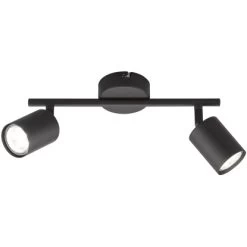 Fischer & Honsel Deckenleuchte Vano 2-flammig Schwarz 30 X 8 Cm