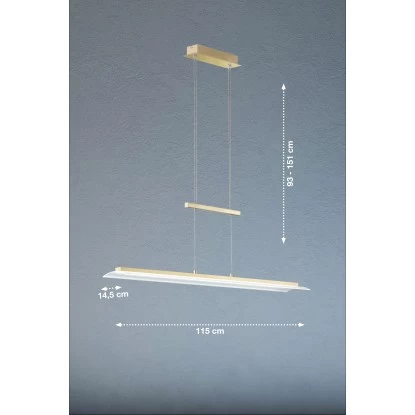 Fischer & Honsel LED-Pendelleuchte Roof Messing 115 X 14,5 Cm 5 Fischer & Honsel LED-Pendelleuchte Roof Messing 115 X 14,5 Cm – Bild 3