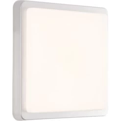 Brilliant LED-Außenwandleuchte Devora Silber 28 Cm X 28 Cm Eckig -Lampe Geschäft 4004353356438 4731 CU 07