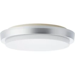 Brilliant LED-Außenwandleuchte Devora Silber 28 Cm Rund -Lampe Geschäft 4004353356445 4731 CU 02
