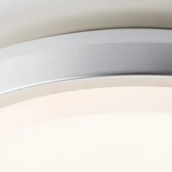 Brilliant LED-Außenwandleuchte Devora Silber 28 Cm Rund -Lampe Geschäft 4004353356445 4731 CU 03