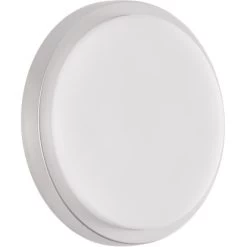 Brilliant LED-Außenwandleuchte Devora Silber 28 Cm Rund -Lampe Geschäft 4004353356445 4731 CU 08