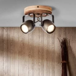 Brilliant Spotrondell Tool 2-flammig Schwarz Stahl