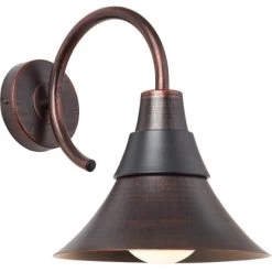 Brilliant Außenwandleuchte Flory Hängend Schwarz Und Braun