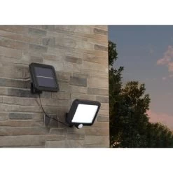 REV Ritter LED-Solarleuchte Mit PIR Sensor 300 Lm 10.000 K IP44 Schwarz