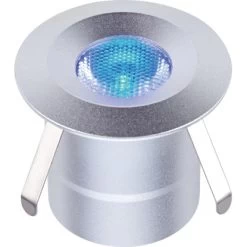 LED Bodeneinbauleuchte Budoni Mit Farbwechsel Rund Silber 5 Stück