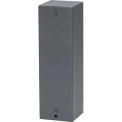 2-fach Steckdosensäule IP44 Anthrazit -Lampe Geschäft 4007874040022 S04 300421