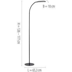 Leuchten Direkt Stehleuchte Kelly Schwarz 63 X 175 Cm 21 Leuchten Direkt Stehleuchte Kelly Schwarz 63 X 175 Cm -Lampe Geschäft 4043689975074 2426 07