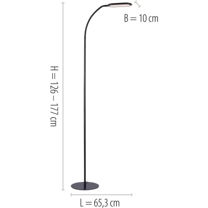 Leuchten Direkt Stehleuchte Kelly Schwarz 63 X 175 Cm 10 Leuchten Direkt Stehleuchte Kelly Schwarz 63 X 175 Cm – Bild 8