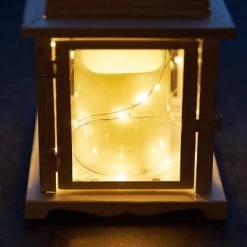 Amare Laterne Herzform Mit LED-Kerze 2er-Set Weiß 14 Cm X 14 Cm X 30 Cm -Lampe Geschäft 4251083906130 4655 05