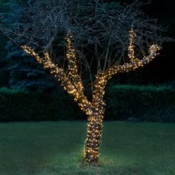 Amare LED-Lichterkette Galaxie 400 LEDs Mit Fernbedienung 6,7 M Warmweiß -Lampe Geschäft 4251083906468 4655 07