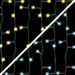 Amare LED-Lichterkette 80-flammig Warmweiß Und Kaltweiß 6,3 M