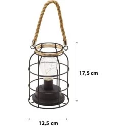 Amare LED-Dekolampen 2er-Set Im Industrie-Look Rund -Lampe Geschäft 4251083908745 4655 05