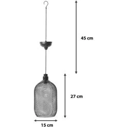 Amare LED-Solar-Hängeleuchte Schwarz -Lampe Geschäft 4251083908813 4655 09