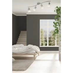 Nino Leuchten LED-Spot Daytona Nickel 4-flammig