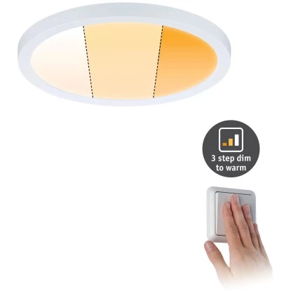 Paulmann Einbaupanel Areo VariFit IP44 15W 3 Step Dim To Warm 175mm Weiß Kunststoff 4 Paulmann Einbaupanel Areo VariFit IP44 15W 3 Step Dim To Warm 175mm Weiß Kunststoff – Bild 2