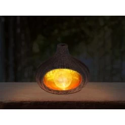 Globo LED-Solaraußenleuchte Skulptur Braun -Lampe Geschäft 573256 3749 3