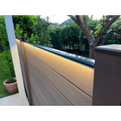 LyghtUp Adapterprofil Für 40 Mm WPC, Holz- & Alu-Zäune 173,3 Cm Anthrazit -Lampe Geschäft 60765140380 11027400 AB 06 6