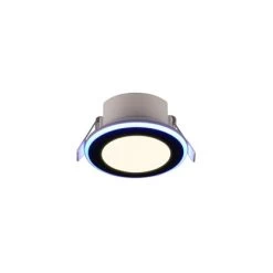 Trio LED-Einbauleuchten Argus 1-flammig Schwarz Matt Ø 8,2 Cm -Lampe Geschäft 612863 2451 3
