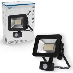 LED-Strahler 4000 K IP44 Sensor Sanan LED 20 W 2200 Lm Schwarz -Lampe Geschäft 692773 11020200 05