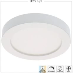 Einbaustrahler CCT Dimmbar Weiß Ø 20 Cm -Lampe Geschäft 693030 11020200 07