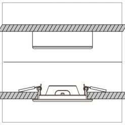 Einbaustrahler CCT Dimmbar Weiß Ø 20 Cm -Lampe Geschäft 693030 11020200 10