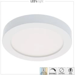 Einbaustrahler CCT Dimmbar Weiß Ø 22 Cm -Lampe Geschäft 693031 11020200 07