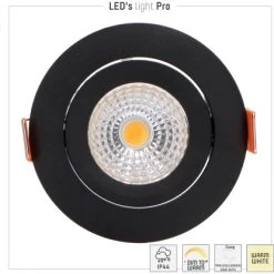 Spot 4,5 W 350 Lm CCT 2000-2700 K Ø 6,8 Cm Dimmbar Schwarz -Lampe Geschäft 693084 11020200 11