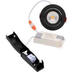 Spot 4,5 W 350 Lm CCT 2000-2700 K Ø 6,8 Cm Dimmbar Schwarz -Lampe Geschäft 693084 11020200 14