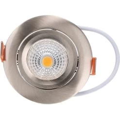 Spot 4,5 W 350 Lm CCT 2000-2700 K Ø 6,8 Cm Dimmbar Nickel -Lampe Geschäft 693110 11020200 13